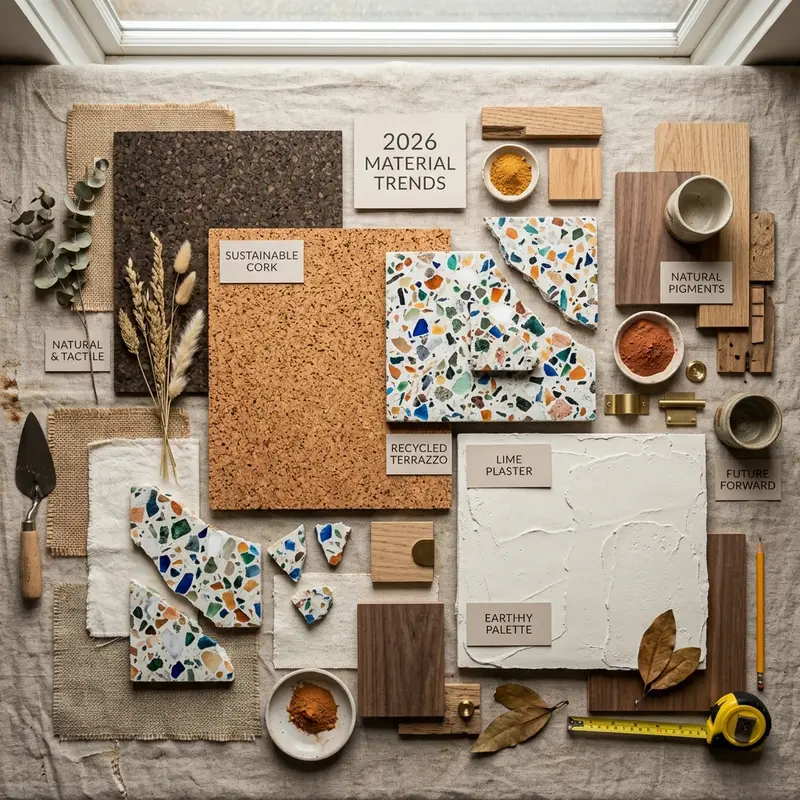 Terrazzo, teak, and cane: the materials defining Indian interiors in 2026.